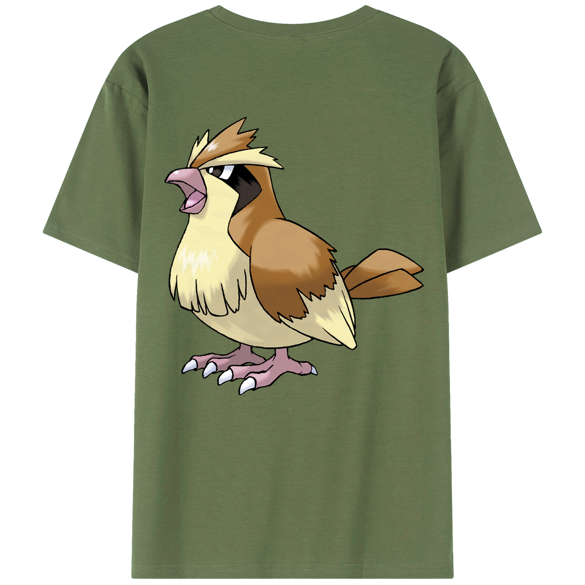 （画像用） ポケットモンスター Pokémon 綿100％ メンズ半袖Tシャツ（バックプリント） 通気性